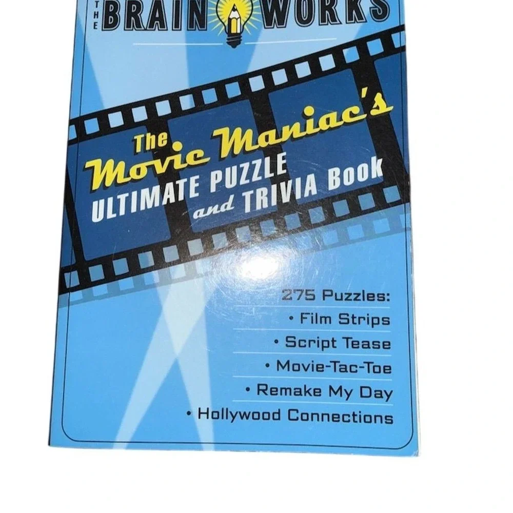 The Movie Maniac's Ultimate Puzzle & Trivia Book by The‎ Brain Works